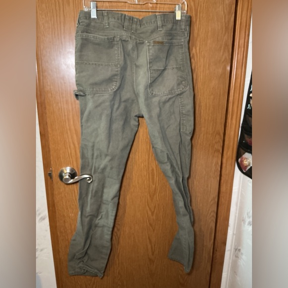 C.E. Schmidt Workwear Carpenter Pants Olive Green 34x32 Durable Utility - Picture 4 of 5